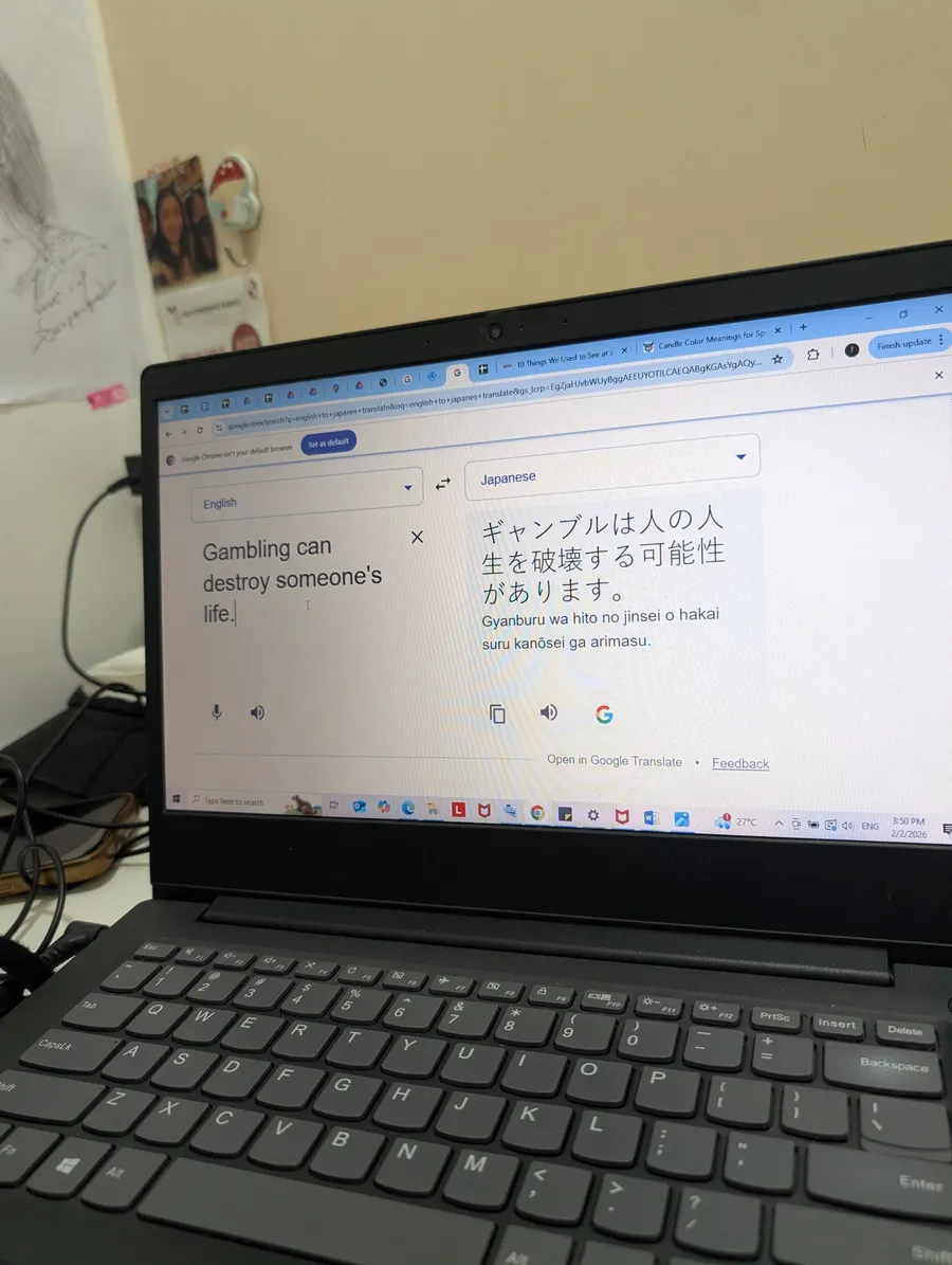 自習中の翻訳画面（PIA体験談）