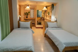 (Baguio JIC/バギオジェイアイシー) 2人部屋 ベッド