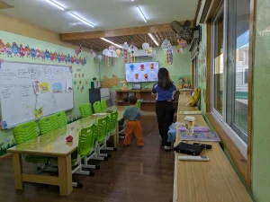 英語幼稚園の教室（SMEAG GLOBAL SCHOOL TARLAC／ターラック校）