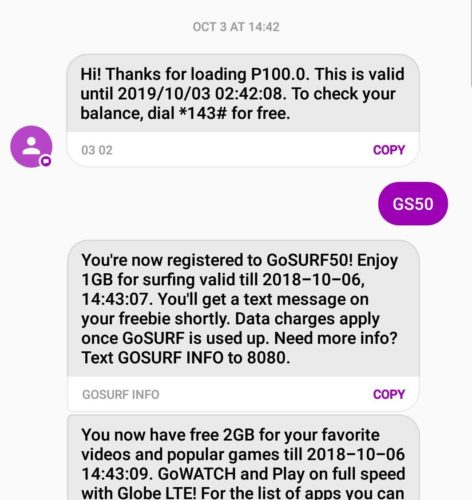 how to check gosurf balance