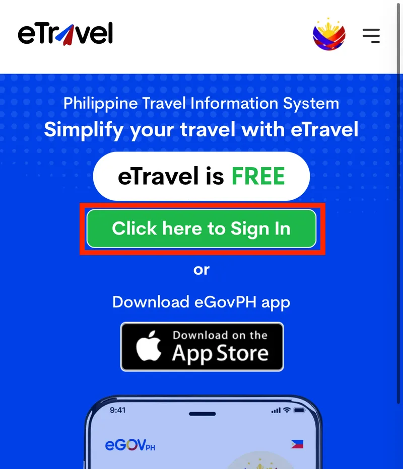 eTravelイートラベルの登録方法・書き方・記入例1
